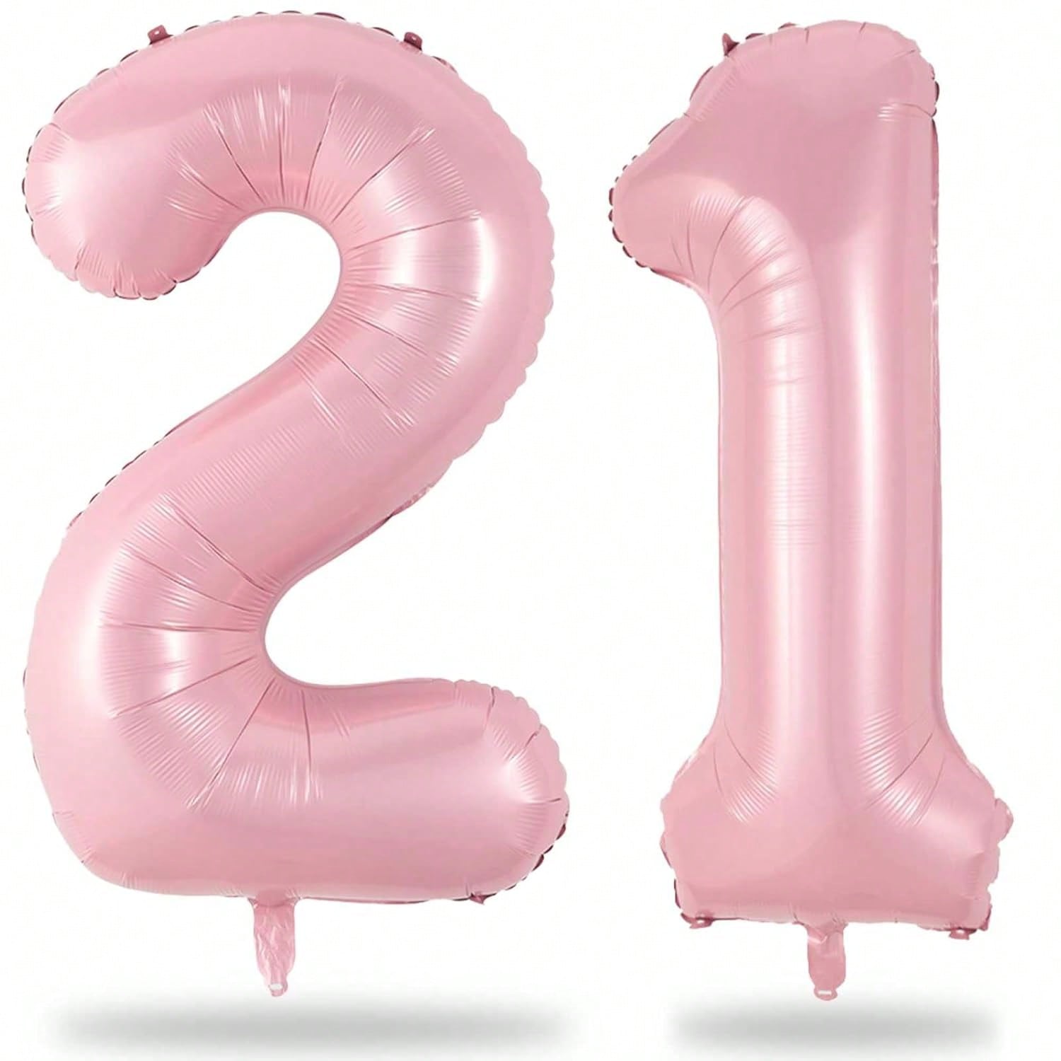 40 Inch Pastel Pink Number 21 Foil Balloon 21st Birthday Anniversary Decor