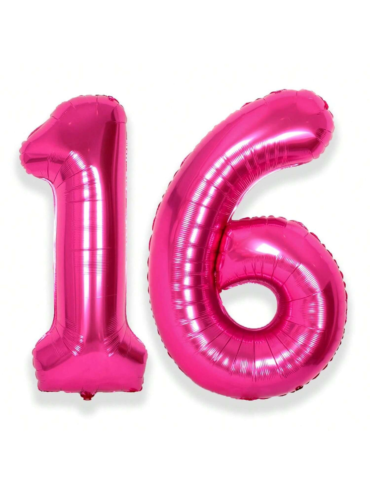 40 Inch Hot Pink Number 16 Foil Balloon for 16th Birthday or Anniversary Party