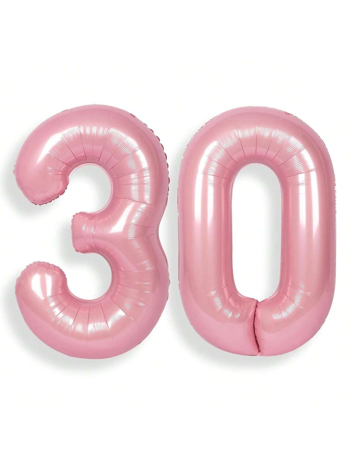 40-Inch Pink Number 30 Foil Balloon for 30th Birthday or Anniversary Party