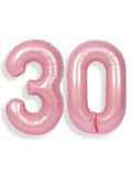 40-Inch Pink Number 30 Foil Balloon for 30th Birthday or Anniversary Party