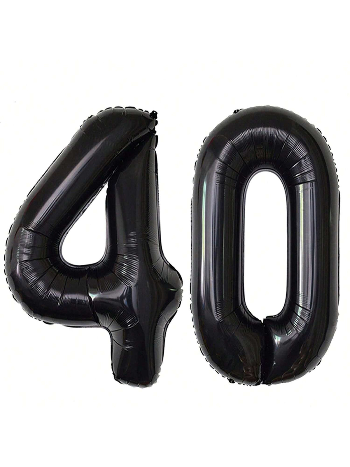 Giant Black 40 Foil Balloon for 40th Birthday, Anniversary, or Party Decor