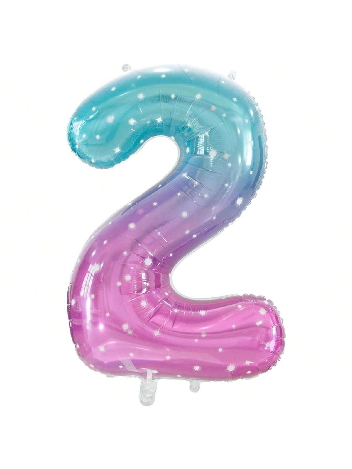 40 Inch Gradient Number 2 Foil Balloon for 2nd Birthday Frozen Party Decor
