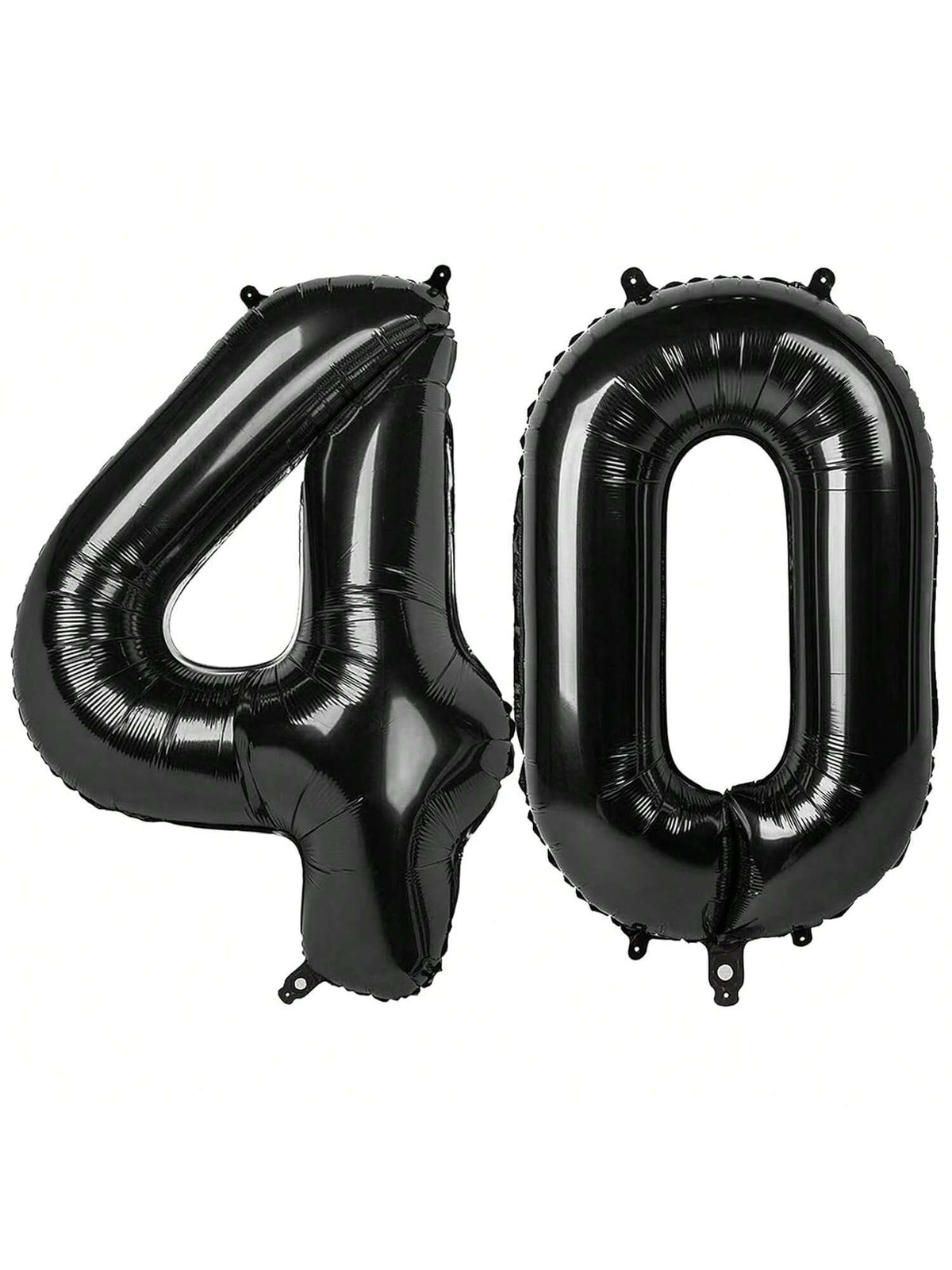 40 Inch Black Number 40 Balloon for 40th Birthday or Anniversary Party