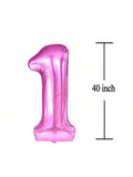 40-Inch Pink Number 13 Foil Balloon for Sweet 13th or 31st Birthday Party