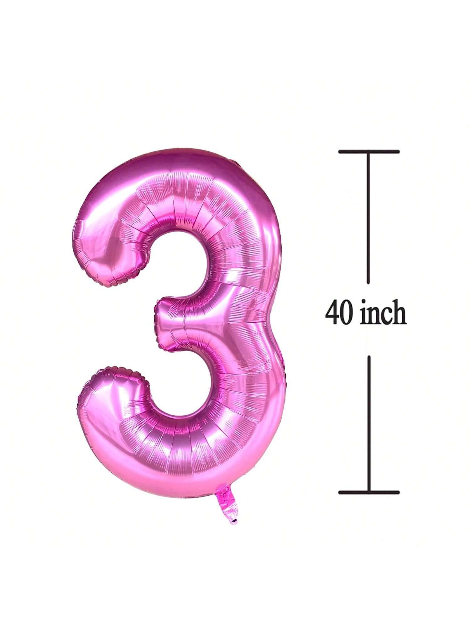 40-Inch Pink Number 13 Foil Balloon for Sweet 13th or 31st Birthday Party