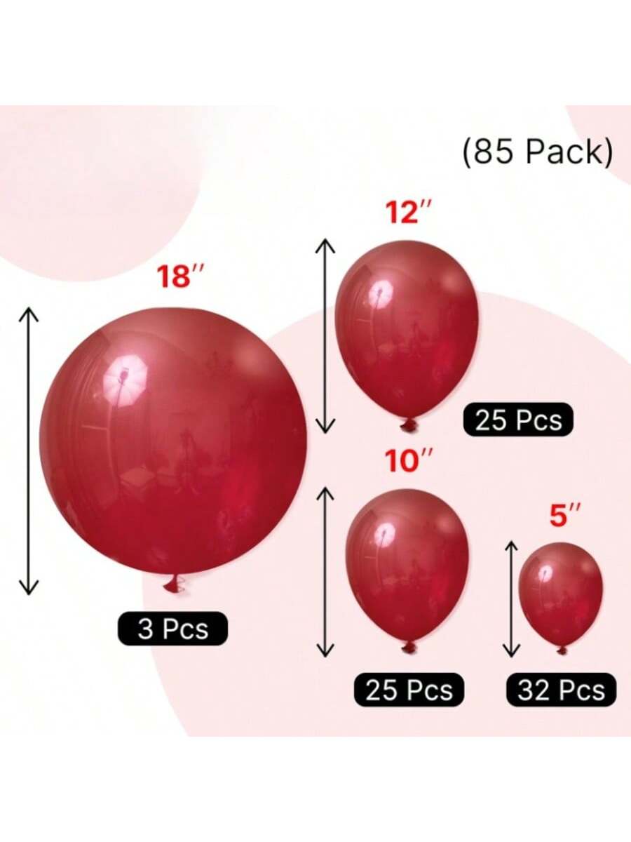 85-Piece Balloon Set for Garland or Arch for Birthday, Baby Shower, or Party