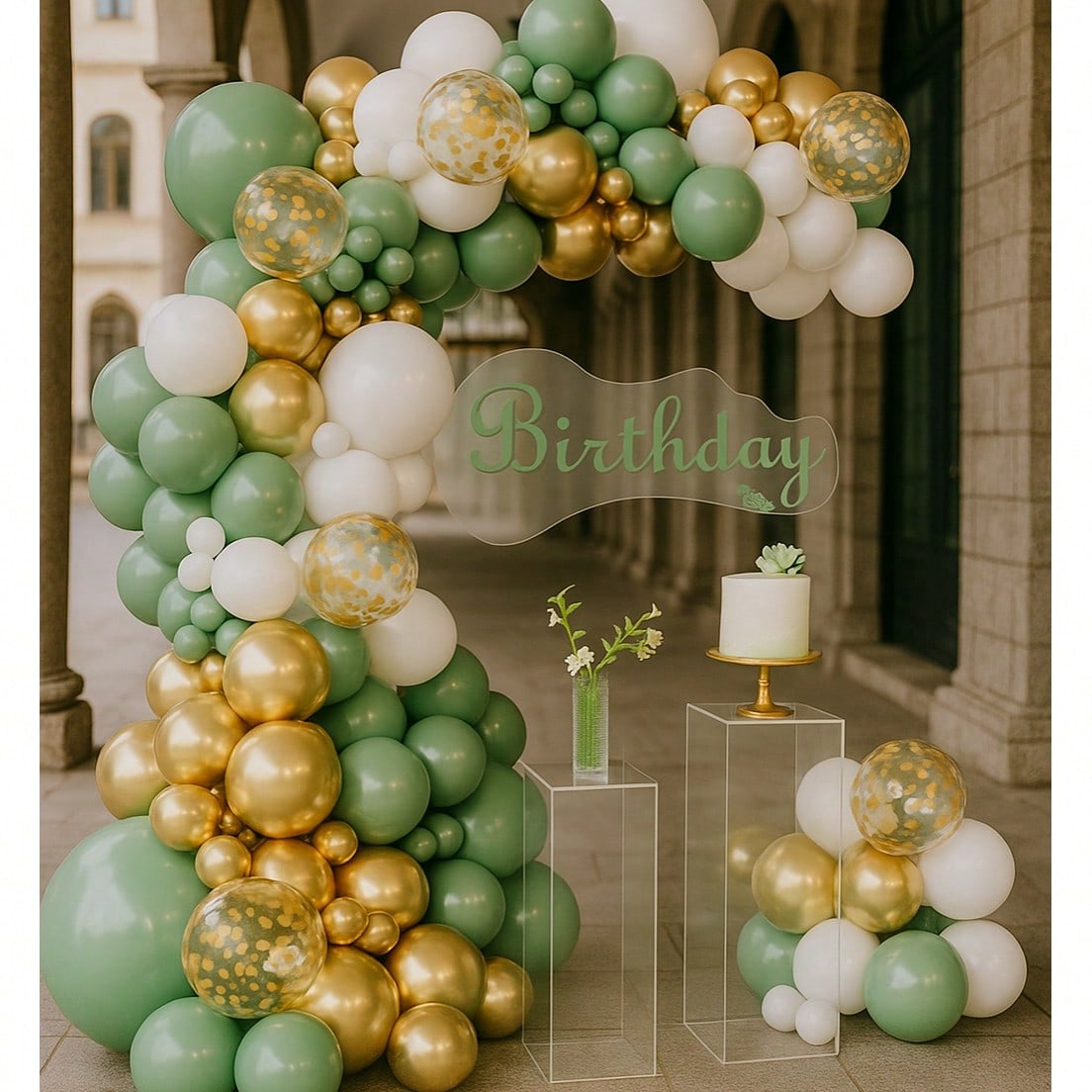 147pcs  Balloon Arch Kit For Wedding, Engagement, Bridal Shower & Birthday Decor