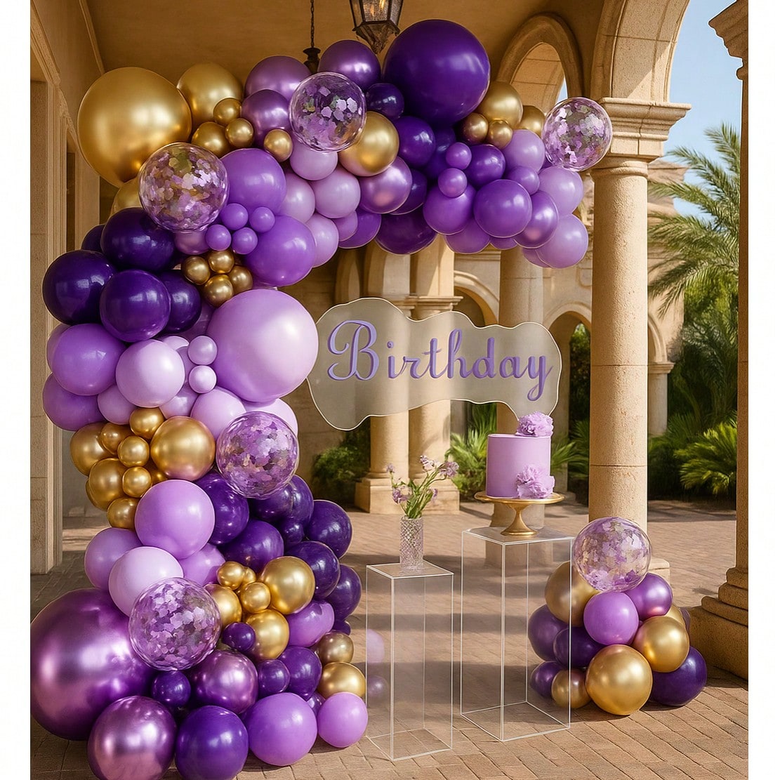 147pcs  Balloon Arch Kit For Wedding, Engagement, Bridal Shower & Birthday Decor