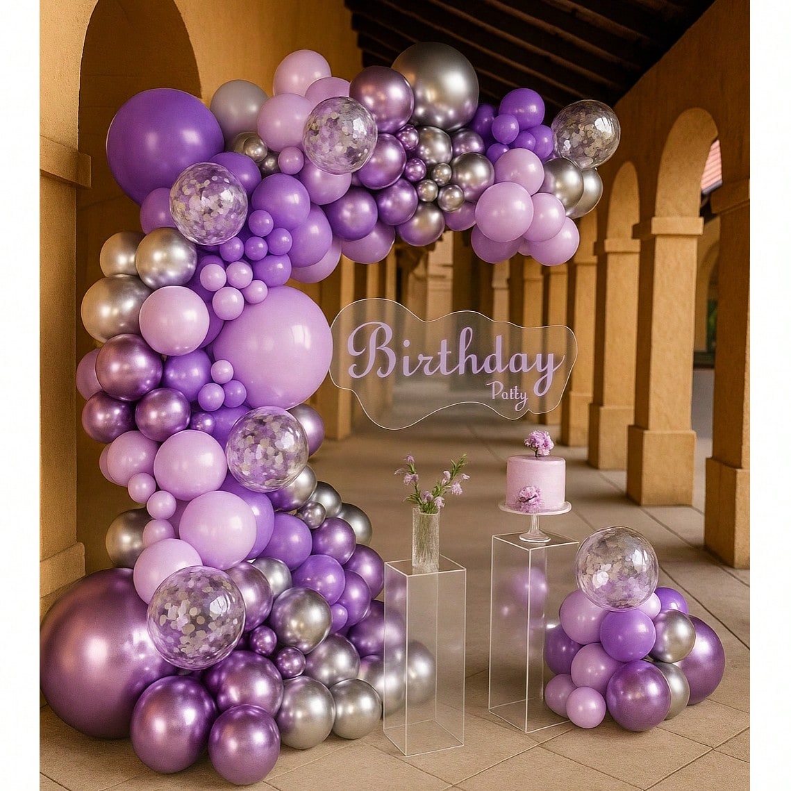 147pcs  Balloon Arch Kit For Wedding, Engagement, Bridal Shower & Birthday Decor