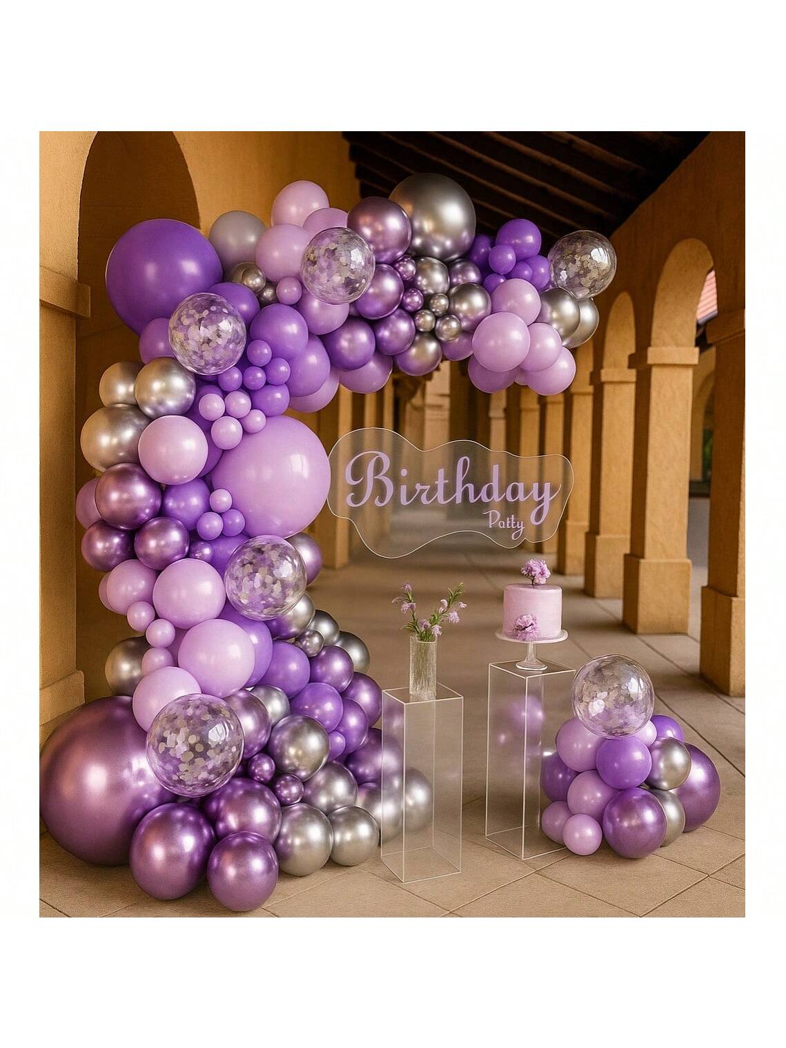 147pcs  Balloon Arch Kit For Wedding, Engagement, Bridal Shower & Birthday Decor