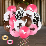 50pcs Cow Print 12 Inch Balloons Western Theme Party Decorations
