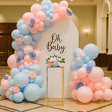 137PCS Gender Reveal Balloon Arch Kit Pink & Blue Party Decorations
