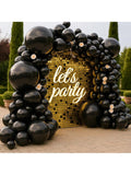 150 Pc Black Balloons in Various Sizes for Balloon Garland Arch Halloween Birthday and Party