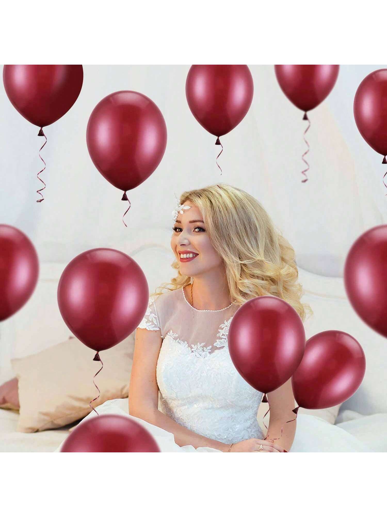 100-Pc 10-Inch Coral Latex Balloons for Weddings Showers and Party Decorations