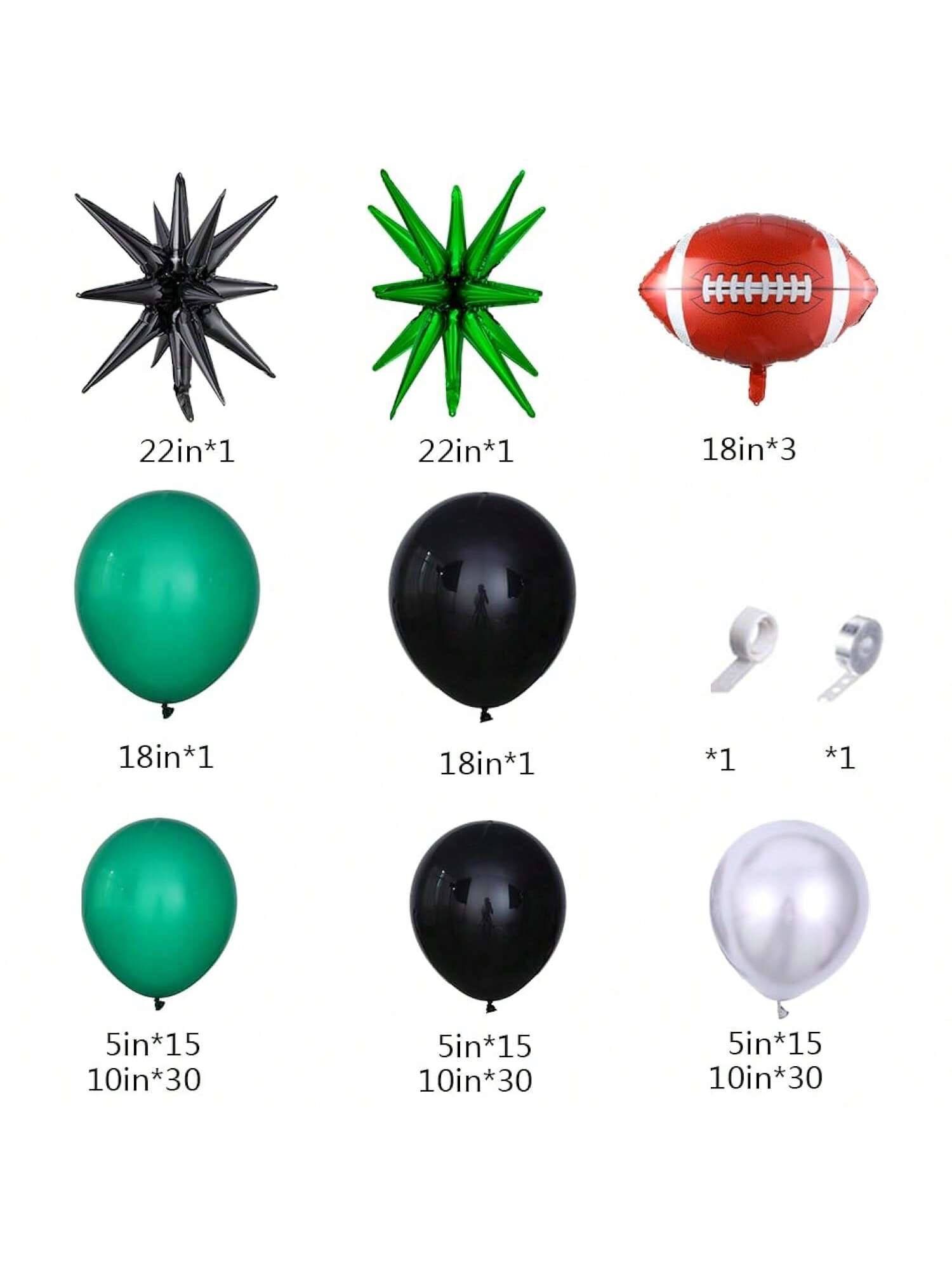 144PCS Video Game Balloon Garland Kit with Green Black Silver Balloons for Parties