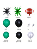 144PCS Video Game Balloon Garland Kit with Green Black Silver Balloons for Parties