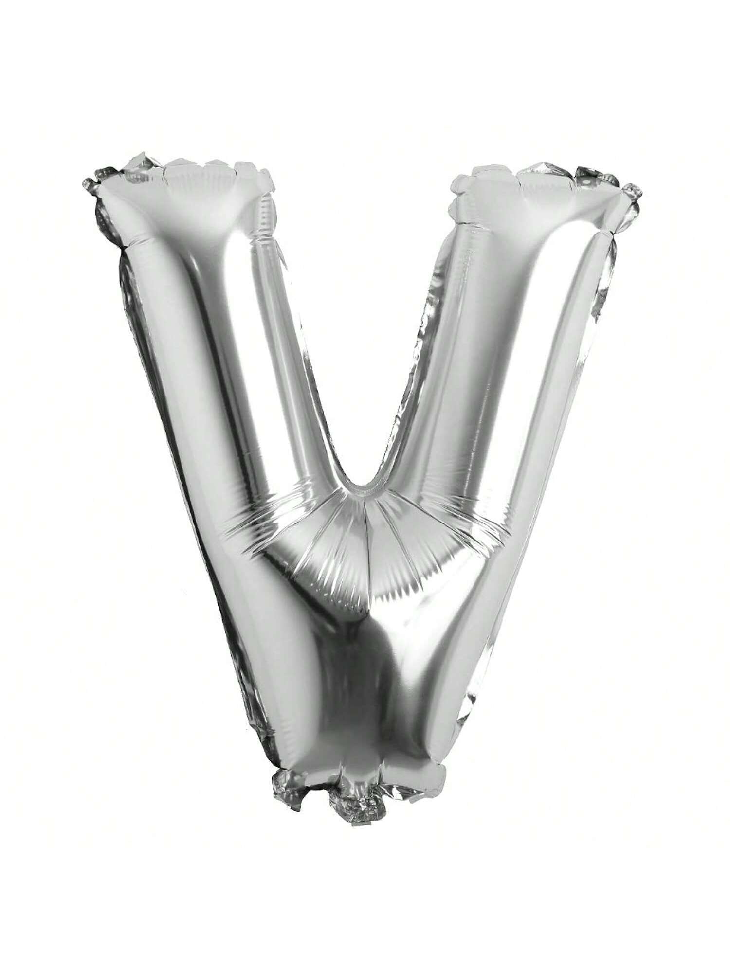 32in Silver Letter and Number Foil Balloons for Parties and Celebrations