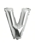 32in Silver Letter and Number Foil Balloons for Parties and Celebrations