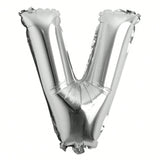 32in Silver Letter and Number Foil Balloons for Parties and Celebrations