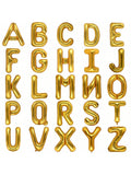 40 Inch Gold Letter A Foil Balloon for Birthday Party Decorations