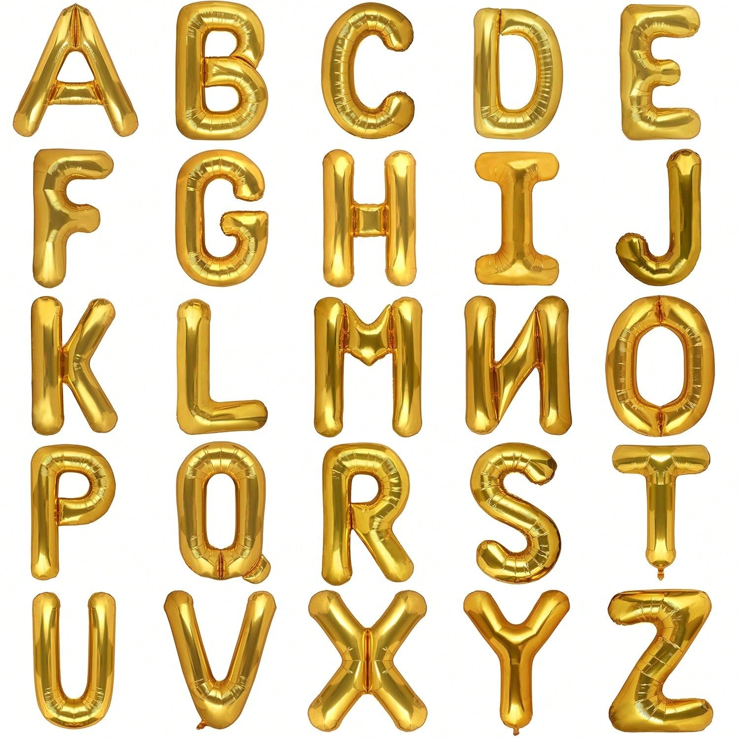 40 Inch Gold Letter A Foil Balloon for Birthday Party Decorations