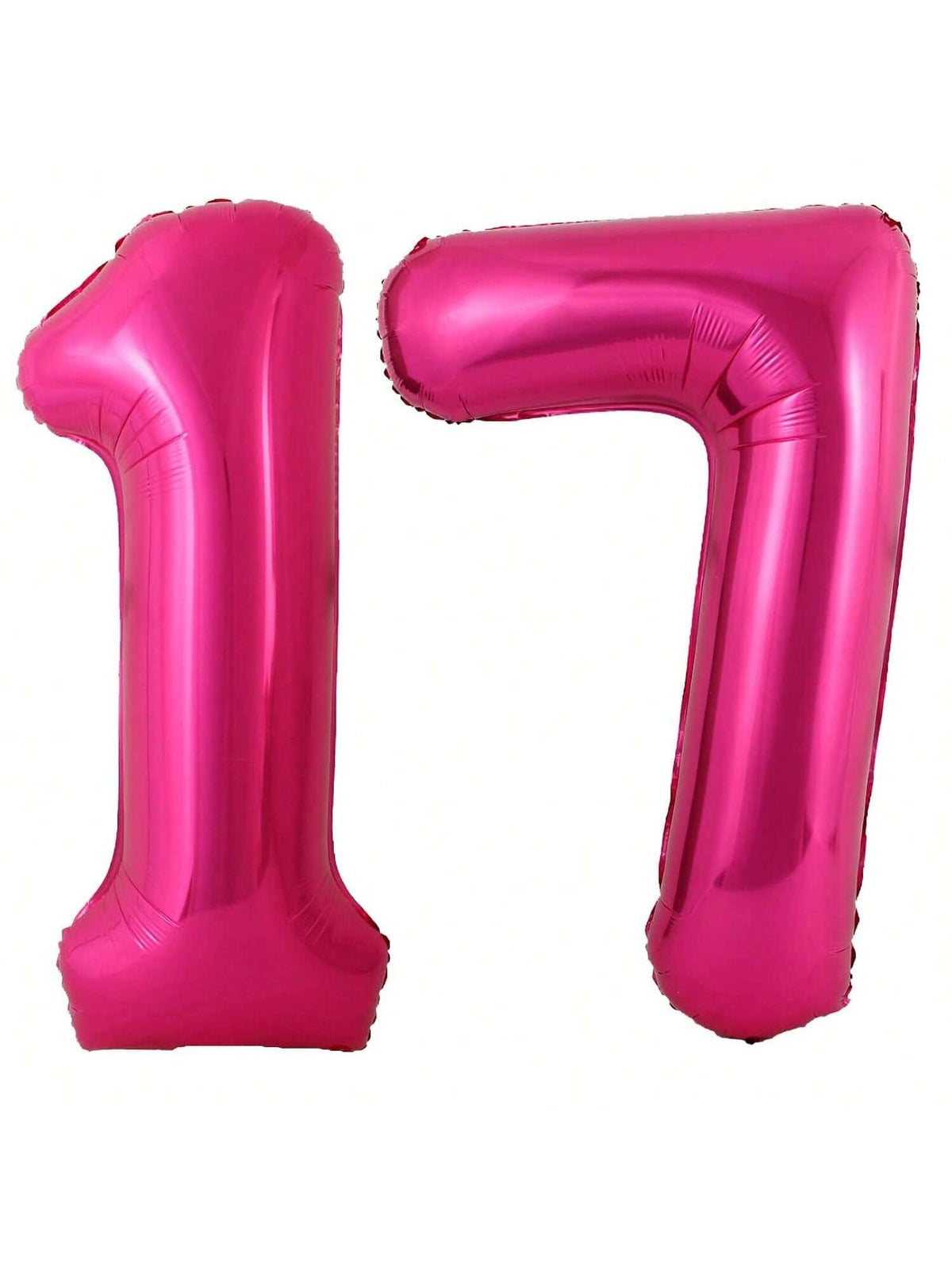 40 Inch Hot Pink Number 17 Balloon for 17th Birthday and Party Decorations