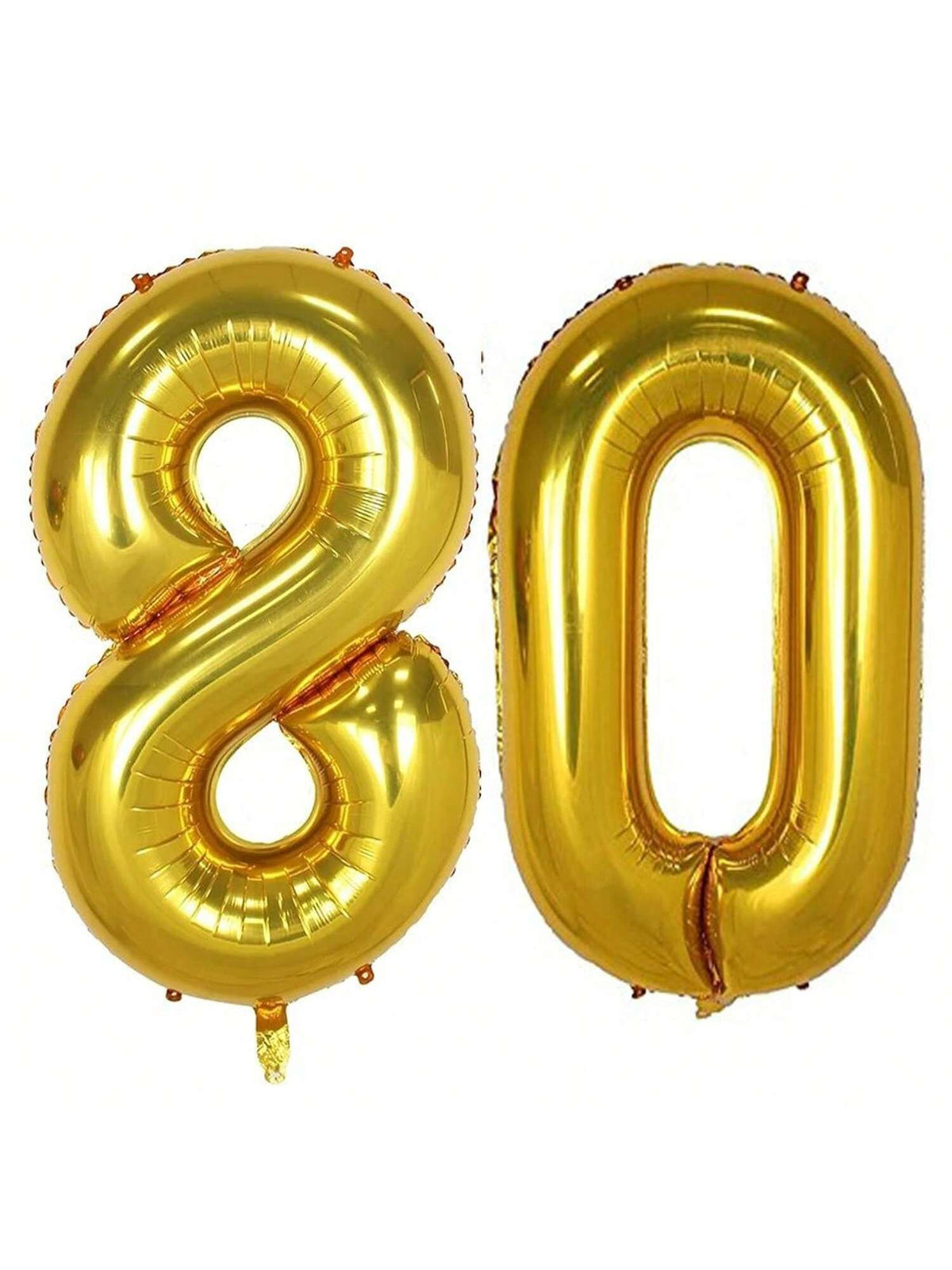 40in Gold Foil 80 Number Balloon for 80th Birthday Party Decorations