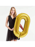 40in Gold Foil 80 Number Balloon for 80th Birthday Party Decorations