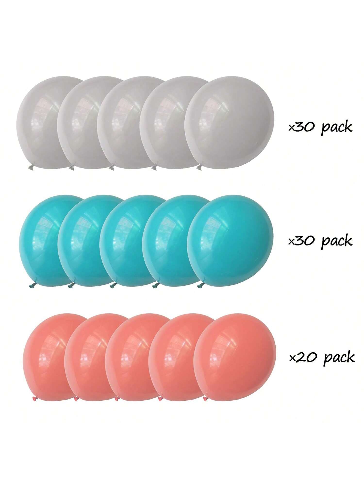 200PCS 5in Mini Pastel Balloons in Rainbow Colors for Wedding Birthday Shower