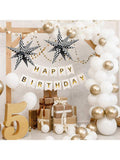 60PCS Star 12-Spike Foil Balloons Wedding Birthday Party Backdrop Decor