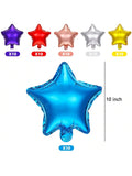 60PCS 10" Colorful Star Foil Balloons Shower Gender Reveal Wedding Decor