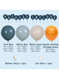 142pcs Blue Balloon Arch Kit with Paw Dog Sunflower Balloons for Puppy Birthday Party