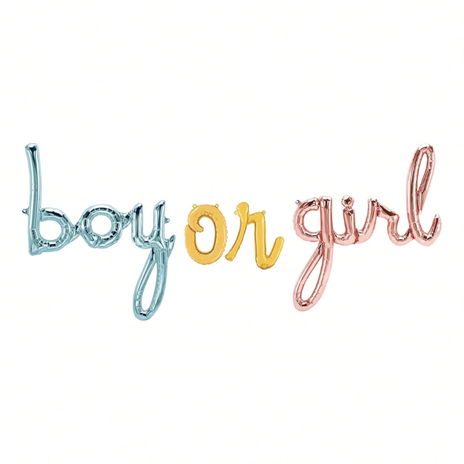 Gender Reveal Balloon Banner 25-Inch for Party Decorations and Supplies