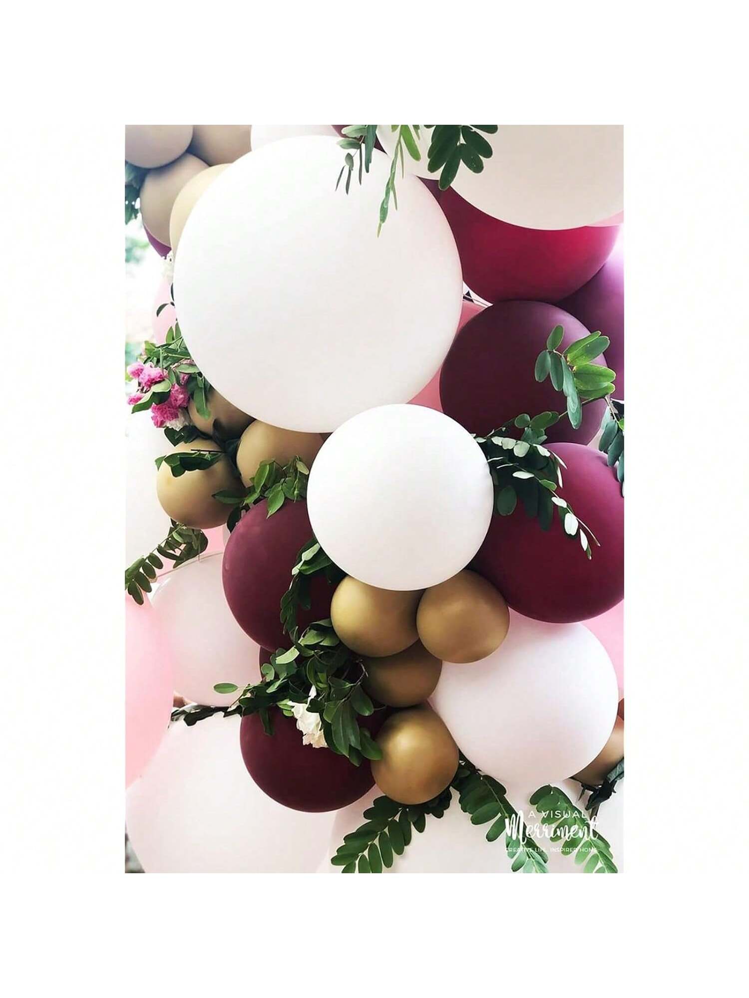 131PCS Maroon Gold Graduation & Party Decorations Balloons for 2024