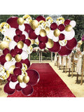 131PCS Maroon Gold Graduation & Party Decorations Balloons for 2024