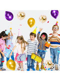 122PCS Purple & Gold Balloon Arch Kit with Confetti for Parties & Weddings