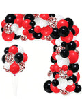 Red White Black Balloon Arch Garland Birthday Wedding Party Decor
