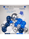 Royal Blue Graduation Balloon Garland Arch Kit Foil Caps Diplomas Stars