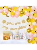 Sunflower Balloon Garland Arch Kit Pink Yellow Party Decorations