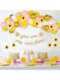 Sunflower Balloon Garland Arch Kit Pink Yellow Party Decorations