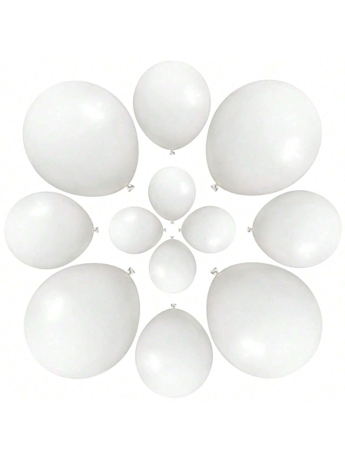 84-Pc White Balloons in 5 10 18-Inch for Weddings Showers and Party Decorations