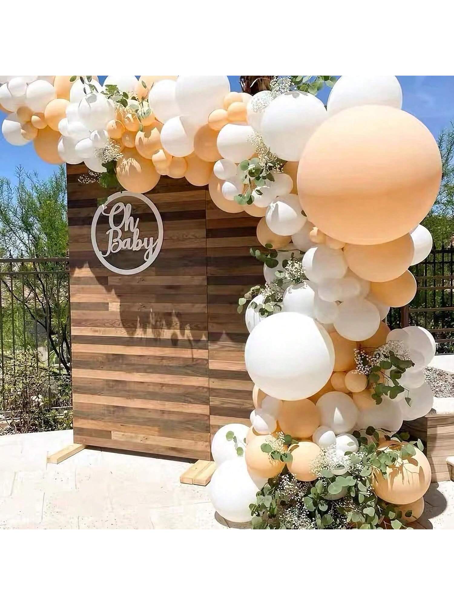 84-Pc White Balloons in 5 10 18-Inch for Weddings Showers and Party Decorations
