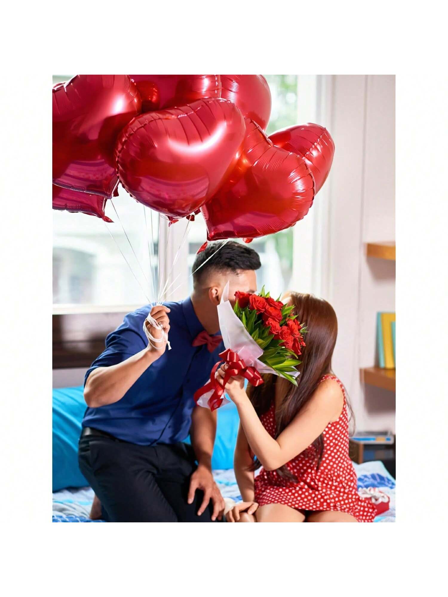 Will You Be My Friend 16-Inch Red Foil Letter Balloons for Party Decor