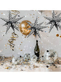 60PCS Star 12-Spike Foil Balloons Wedding Birthday Party Backdrop Decor