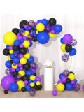 Purple Blue Silver Balloon Garland Arch Kit for Video Game & Party Decor