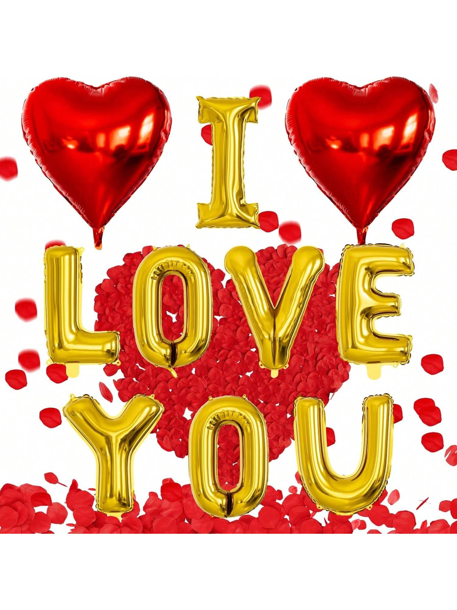 Will You Be My Friend 16-Inch Red Foil Letter Balloons for Party Decor