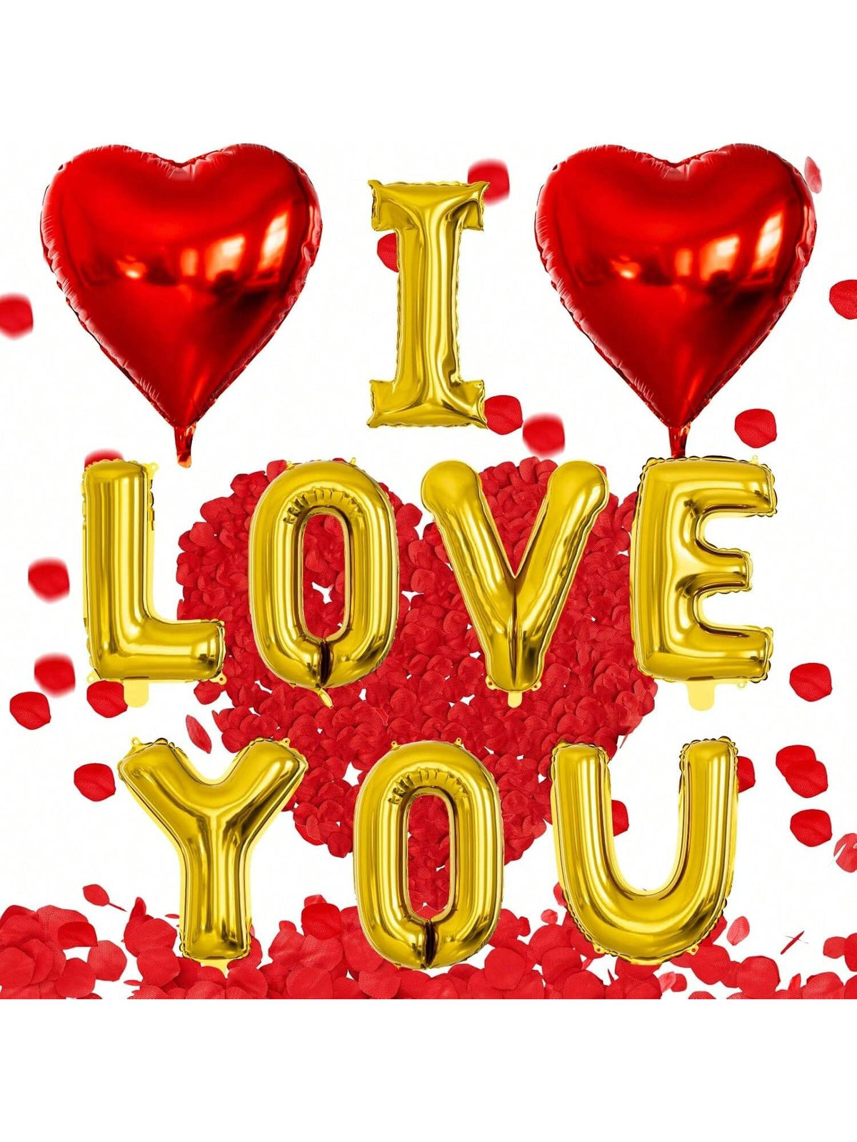 Will You Be My Friend 16-Inch Red Foil Letter Balloons for Party Decor