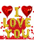 Will You Be My Friend 16-Inch Red Foil Letter Balloons for Party Decor
