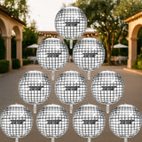 10 Disco Foil 22 Inch Mirror Metallic Balloons for Birthday Wedding and Party