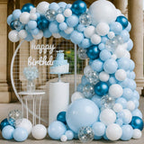 135PCS Blue Balloon Arch Kit Ocean, Shark, Frozen Theme For Shower & Bday
